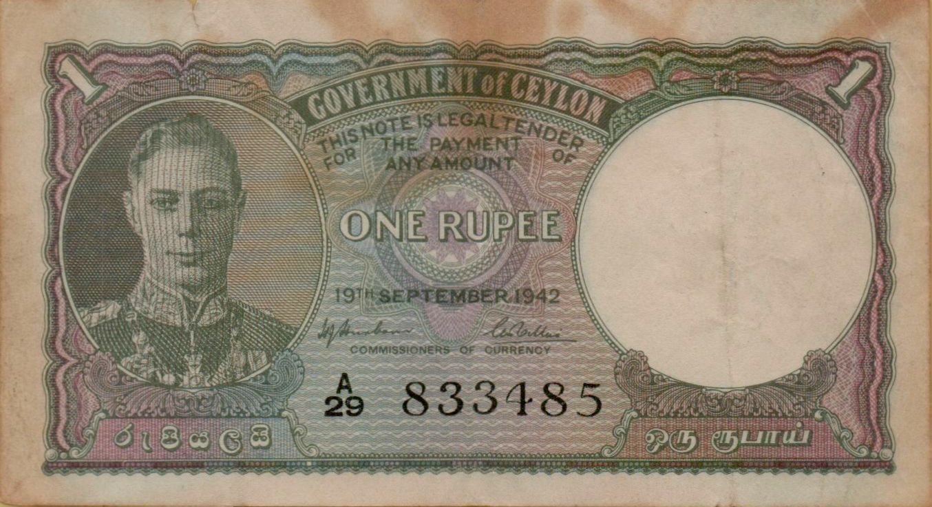 Sri Lanka 1 1942 XF P-34/b